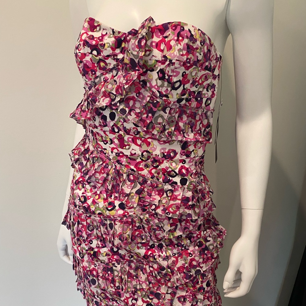 Cynthia Steffe Noelle dress pink glossy bubble sz 2 nwt
